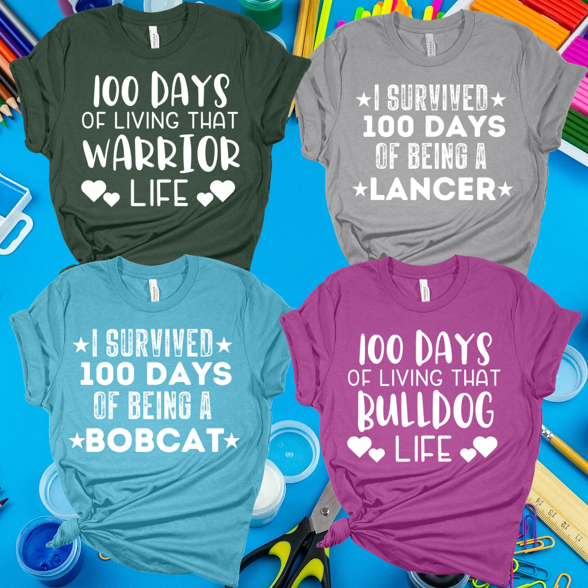 Custom 100 Days of School Tee - Adult