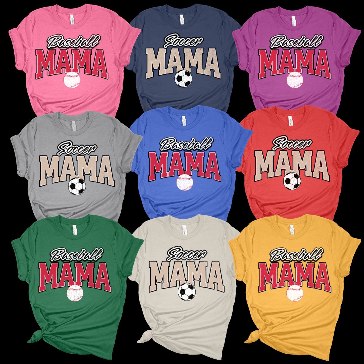 Baseball/Soccer Mama Tees - MADE TO ORDER/TWO WEEKS