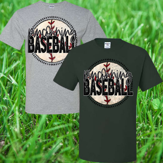 Pinconning Baseball/Softball - Round Logo Basic Tee (Youth & Adult)