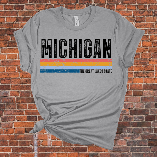 MICHIGAN The Great Lakes State Tee - Ready To Ship