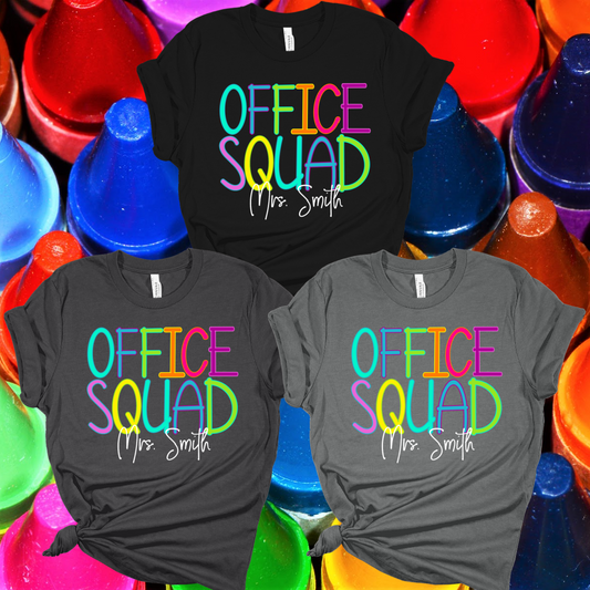 School Occupations Neon Tee (Adult) - MADE TO ORDER/TWO WEEKS