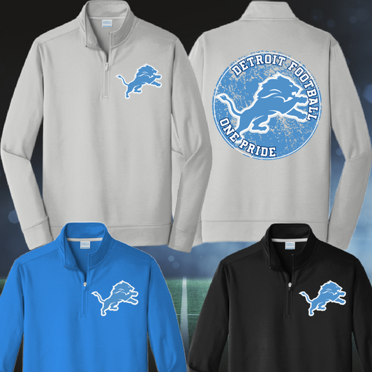 Detroit Lions - One Pride Performance Quarter Zip (Adult)