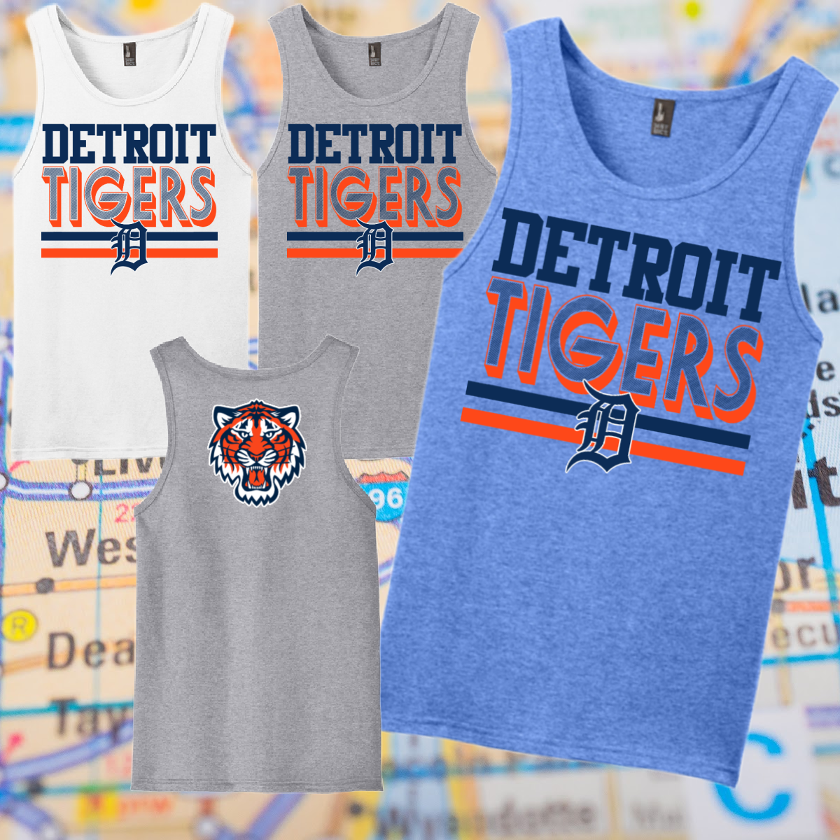 Detroit Baseball Retro - Unisex Tank