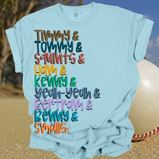 Sandlot Names Tee