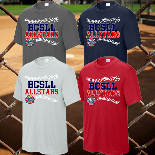 BCSLL - Stitches Performance Tee (Youth, Adult & Tall)