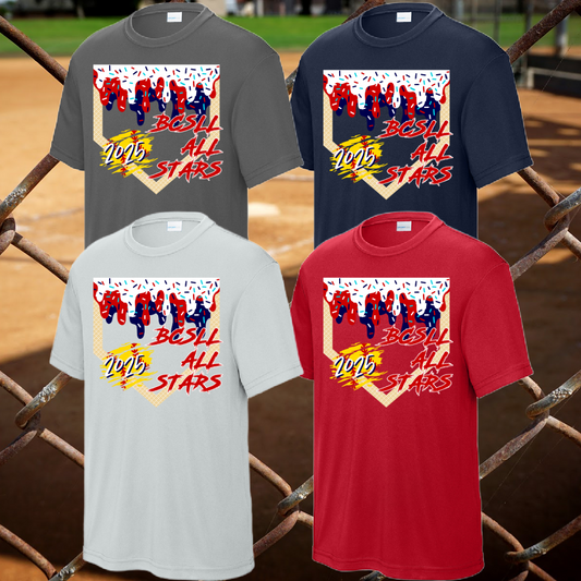 BCSLL - Home Plate Performance Tee (Youth, Adult & Tall)