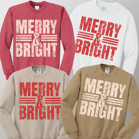 Merry & Bright Sweatshirt (Adult)