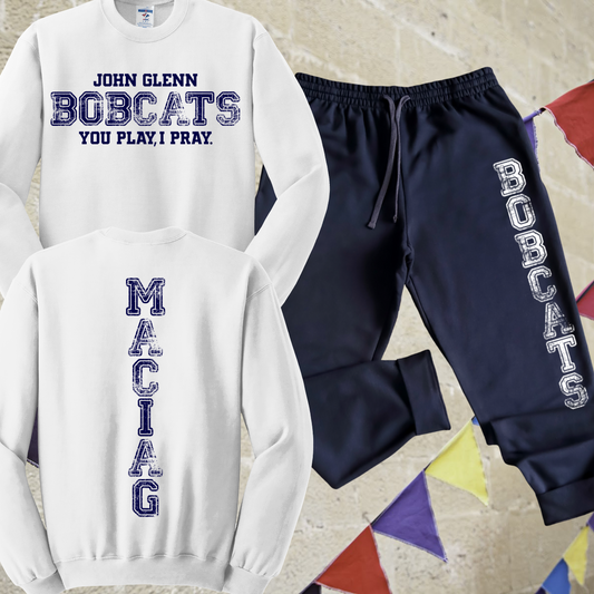 Bangor Bobcats - You Play I Pray Sweatsuit (Adult)