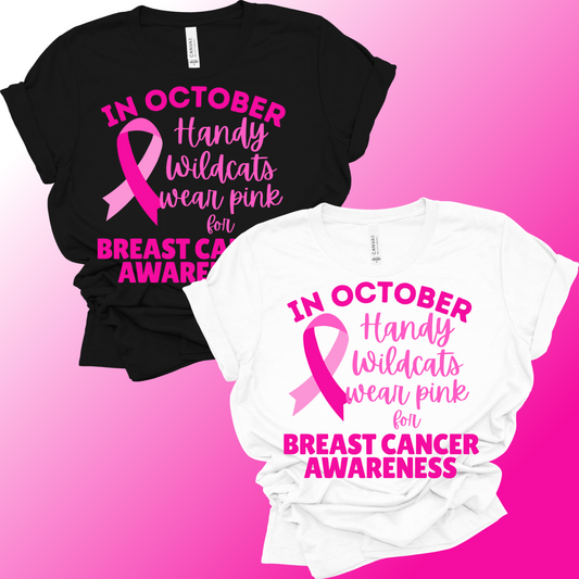 Handy Wildcats - In October We Wear Pink (Adult)