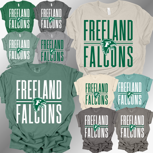 Freeland Falcons -School Name Tee (Adult)