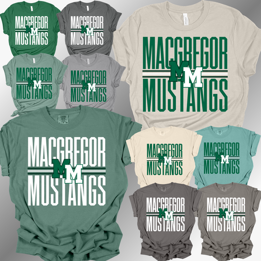 MacGregor Mustangs - School Name Tee (Adult)