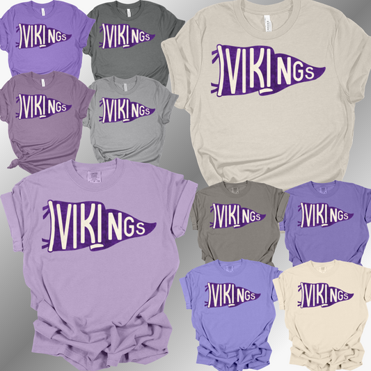 Swan Valley Vikings - Pennant Flag Tee (Adult)