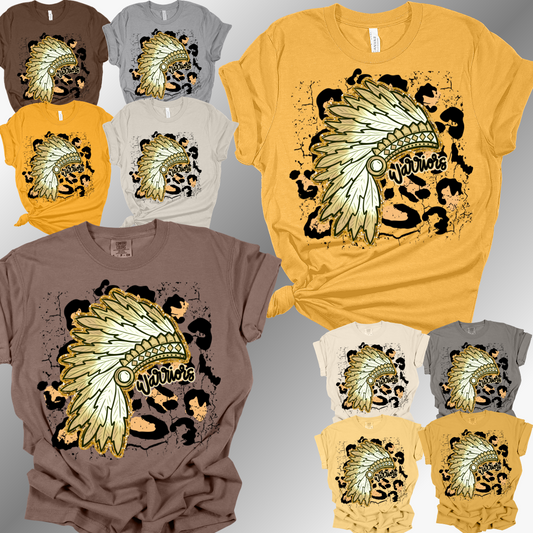Western Warriors - Leopard Headdress Tee (Adult)
