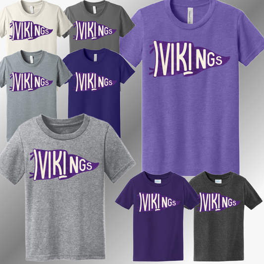 Swan Valley Vikings - Pennant Flag Tee (Youth)