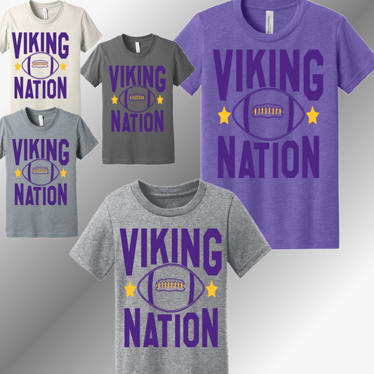 Swan Valley Vikings - Viking Nation Football Tee (Youth)