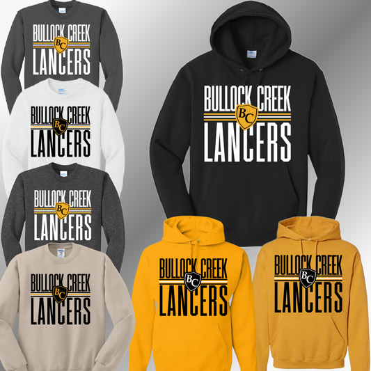 Bullock Creek Lancers - School Name You Choose The School Basic Sweatshirt (Adult)