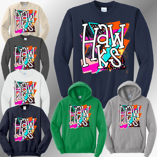 Heritage Hawks - 80s Spirit Basic Sweatshirt (Adult)