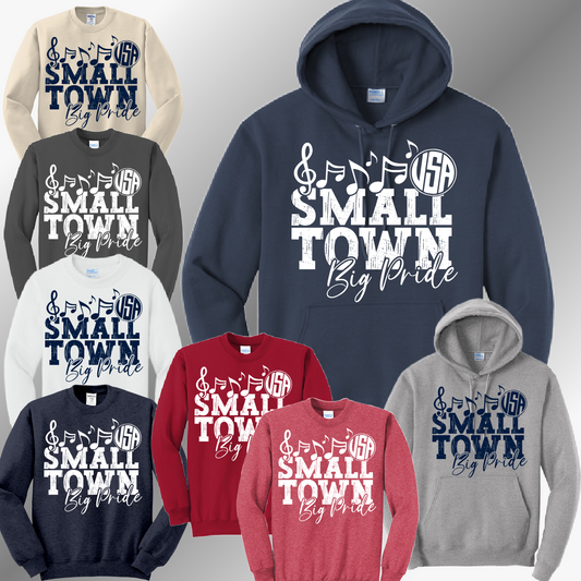 Unionville Sebewaing USA Patriots - Small Town Big Pride Band Basic Sweatshirt (Adult)