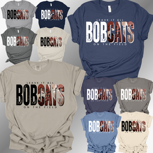 Bobcat Football - Leave It All On The Field Tee (Adult)