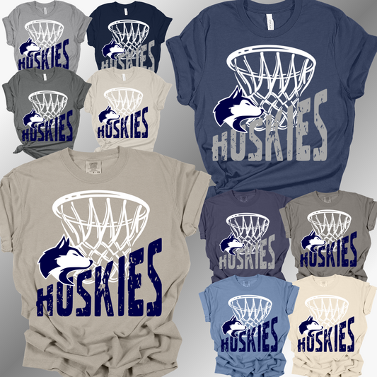 Hemlock Huskies - Basketball Net Tee (Adult)