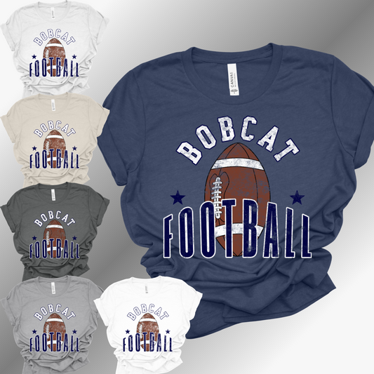 Bobcat Football - Bella Canvas Tee (Toddler, Youth, Adult)