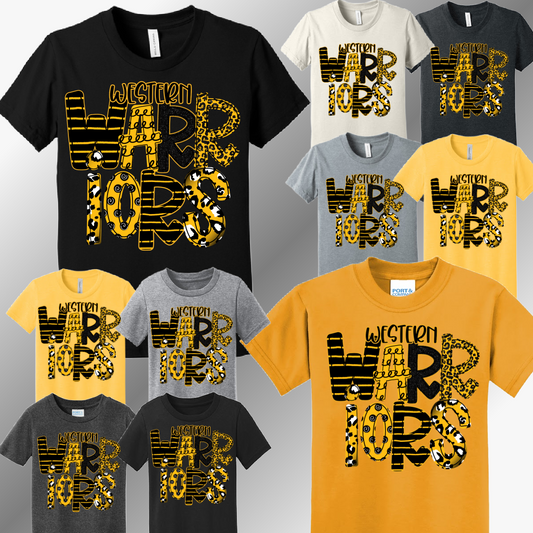 Western Warriors - Spirit Font Tee (Youth)