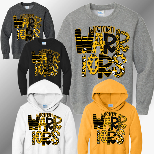 Western Warriors - Spirit Font Sweatshirt (Youth)