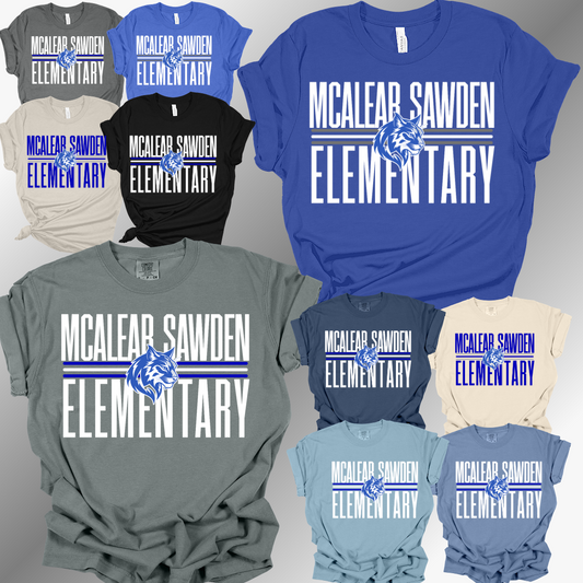 McAlear Sawden Bobcats - School Name Tee (Adult)