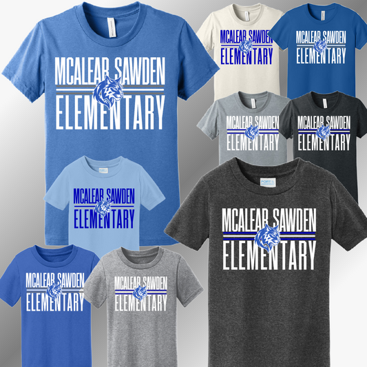 McAlear Sawden Bobcats - School Name Tee (Youth)