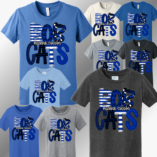 McAlear Sawden Bobcats - Spirit Font Tee (Youth)