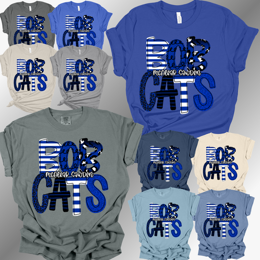 McAlear Sawden Bobcats - Spirit Font Tee (Adult)