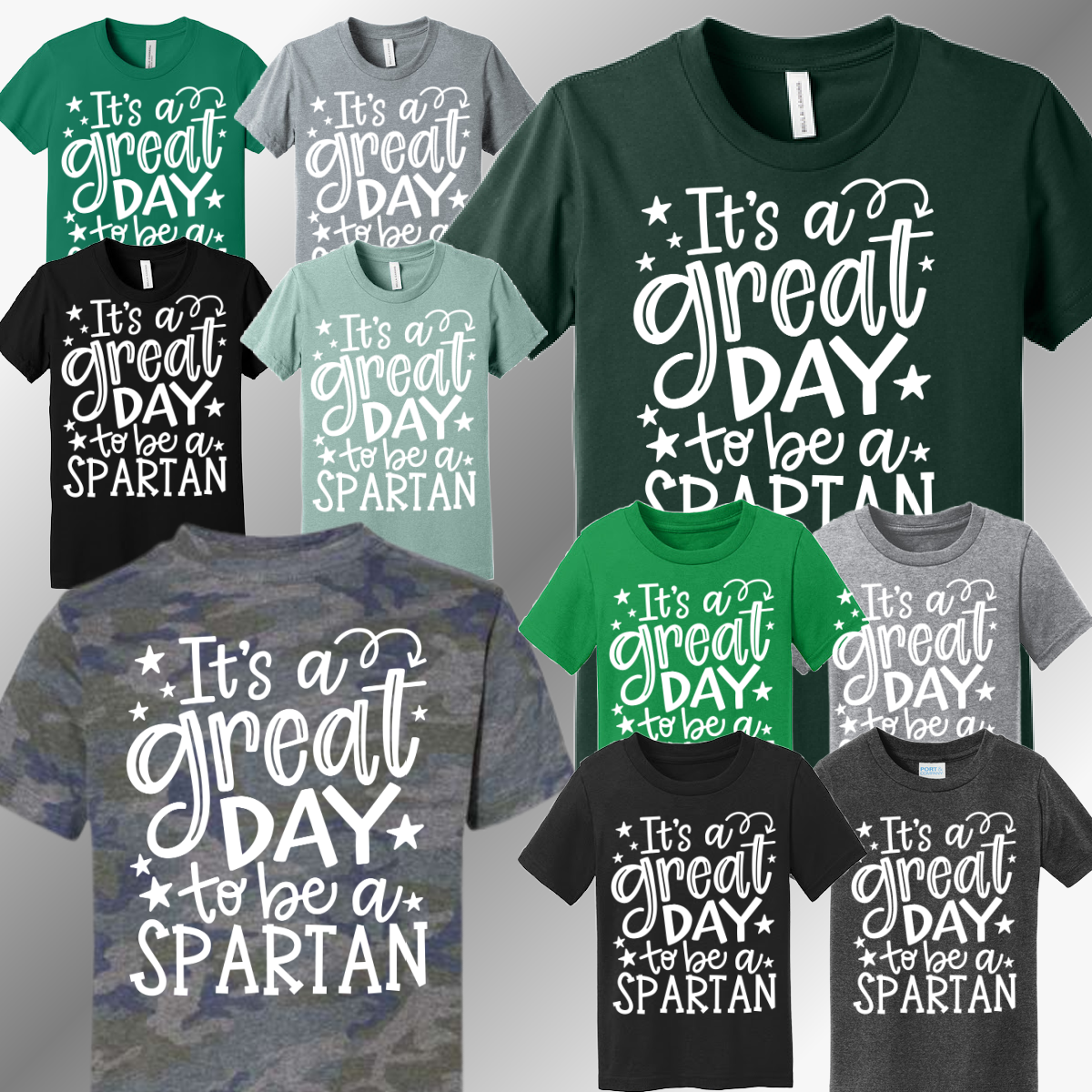 Pinconning Spartans - It's A Great Day Tee (Youth)