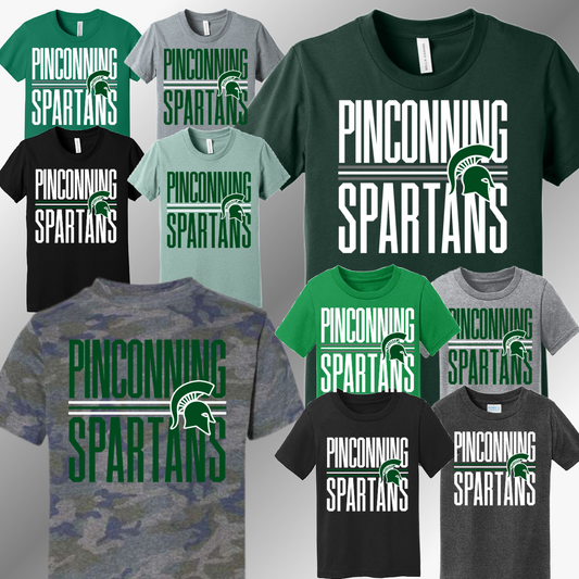 Pinconning Spartans - School Name Tee (Youth)