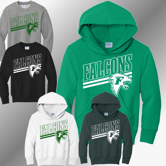 Freeland Falcons - Angled Logo Sweatshirt (Youth)