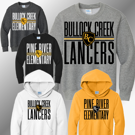 Bullock Creek Lancers - School Name You Choose the School Sweatshirt (Youth)