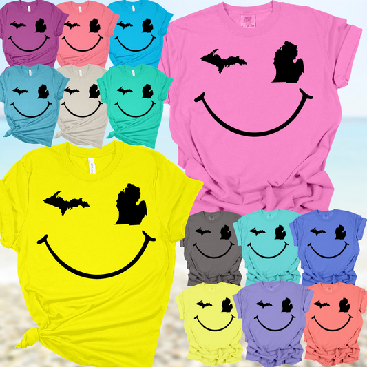 Michigan Smiley Tee (Adult)