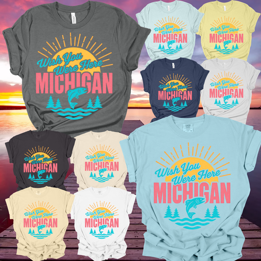 Michigan - Wish You Were Here Tee (Adult)