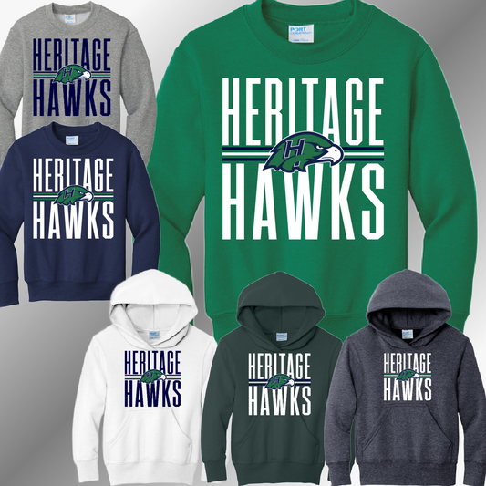 Heritage Hawks - School Name Sweatshirt (Youth)