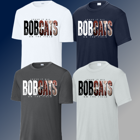 Bobcat Football - Leave It All On The Field Dri Fit Tee (Youth)