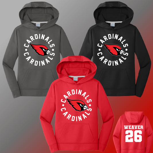 St. John Cardinals - Round Logo Performance Hoodie