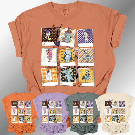 Elephant Piggie Halloween Polaroids - Comfort Colors Tee (Adult)