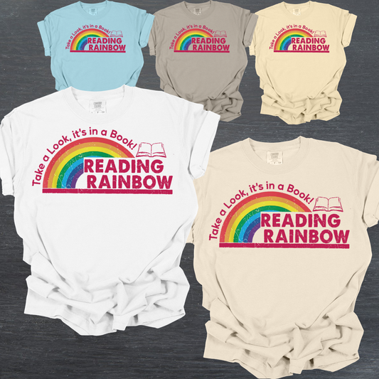 Reading Rainbow - Comfort Colors Tee (Adult)