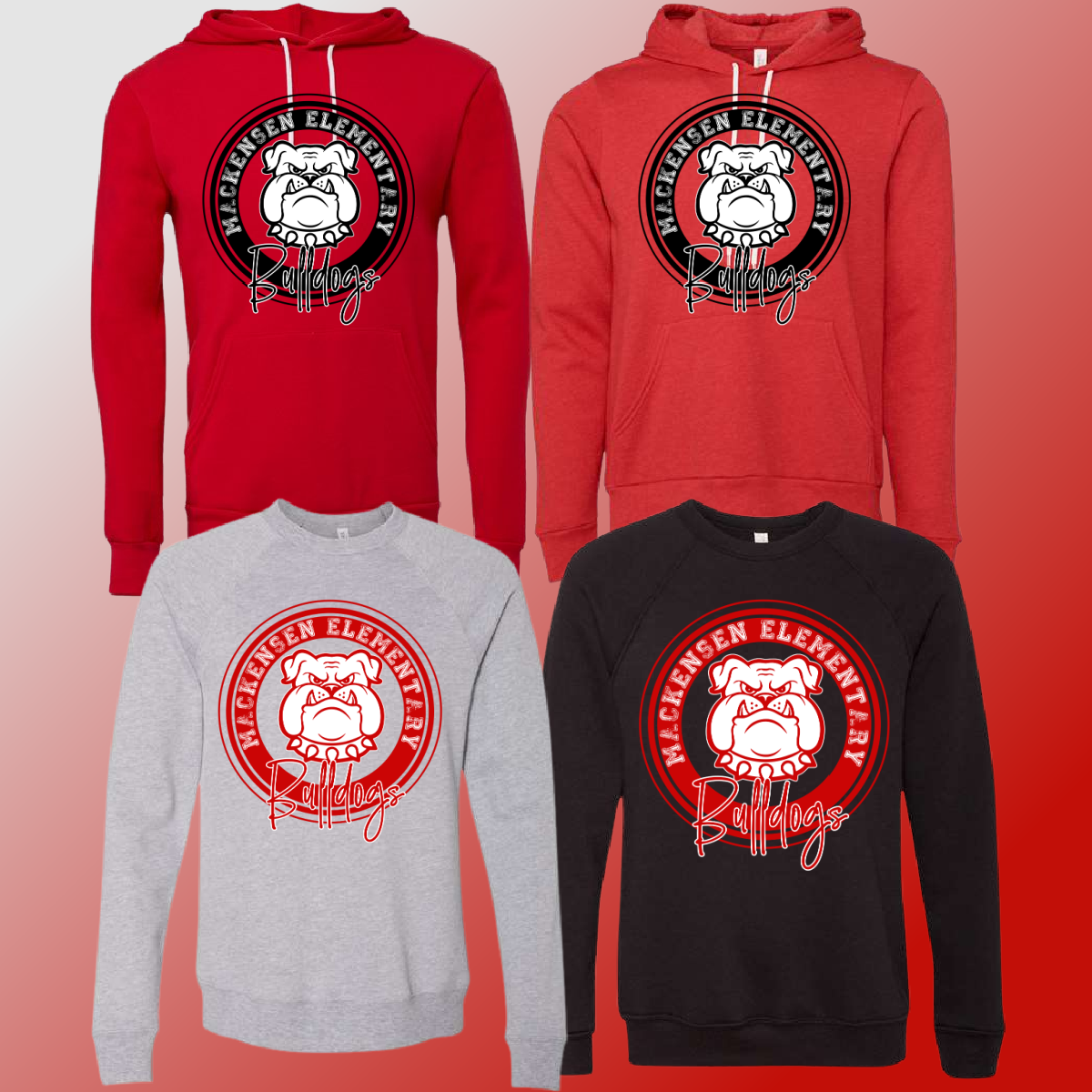 Mackensen Elementary  -Round Logo Premium Sweatshirt - MADE TO ORDER/TWO WEEKS