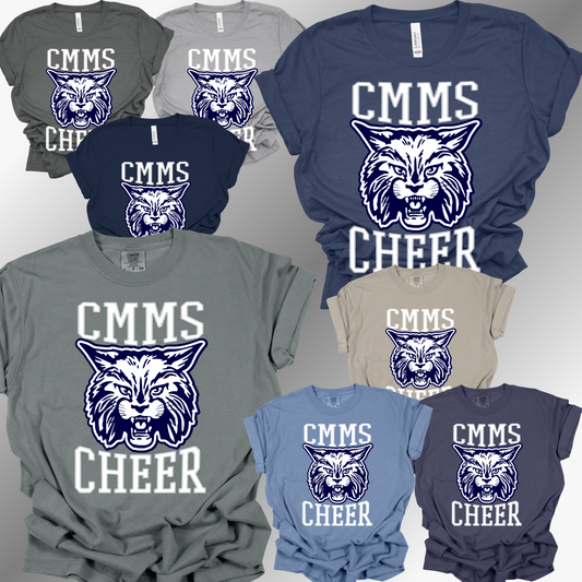 Bobcats Cheer - CMMS Center Mascot Tee (Adult)