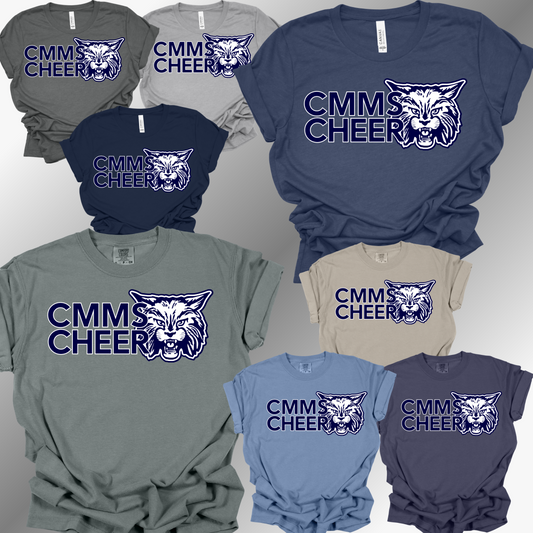 Bobcats Cheer - CMMS Cheer Tee (Adult)