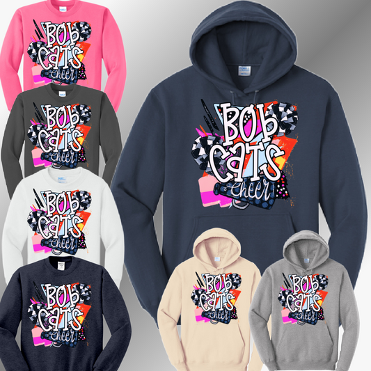 Bobcat Cheer - 90s Spirit Basic Sweatshirt (Adult)