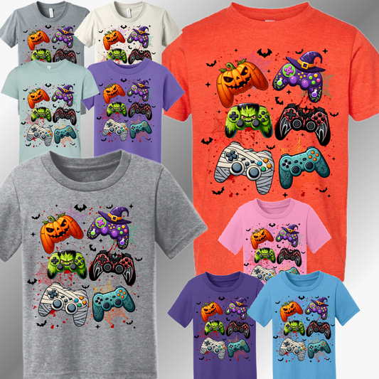 Halloween Gamer Controllers Tee (Youth)