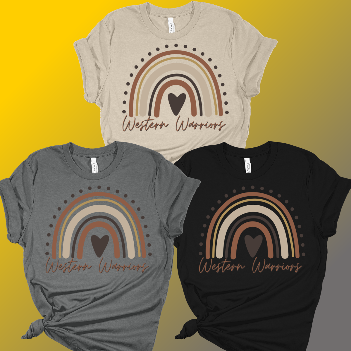 Western Warriors - Boho Rainbow Tee (Adult Sizes)