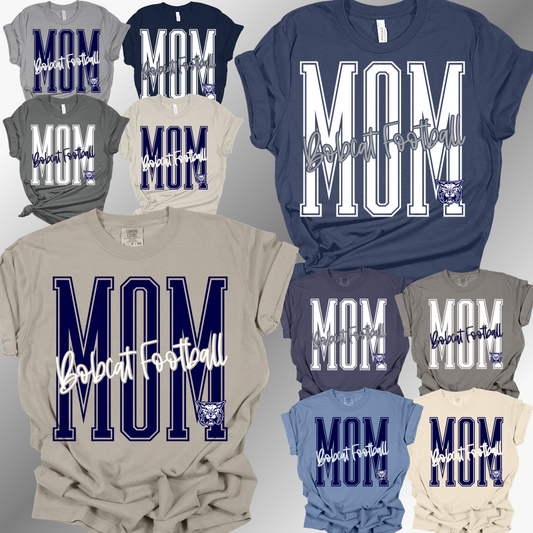 Bobcat Football - Football Mom Tee (Adult)