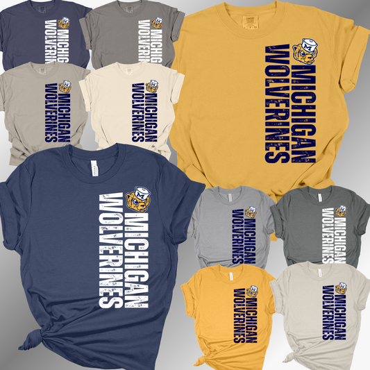 Wolverines - Vertical Wording Tee